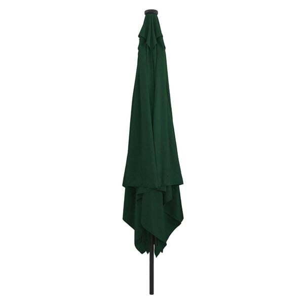 vidaXL Tuinparasol Groen en Zwart 295 x 295 x 245 cm