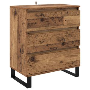 vidaXL Dressoir Oud Hout 60 x 35 x 70 cm Bewerkt hout