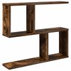 vidaXL Wandplank Gerookt eiken 60 x 12 x 50,5 cm Bewerkt hout