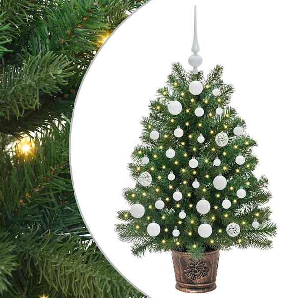 vidaXL Kunstkerstboom met 150 LED met standaard Groen 95 cm PE en PVC
