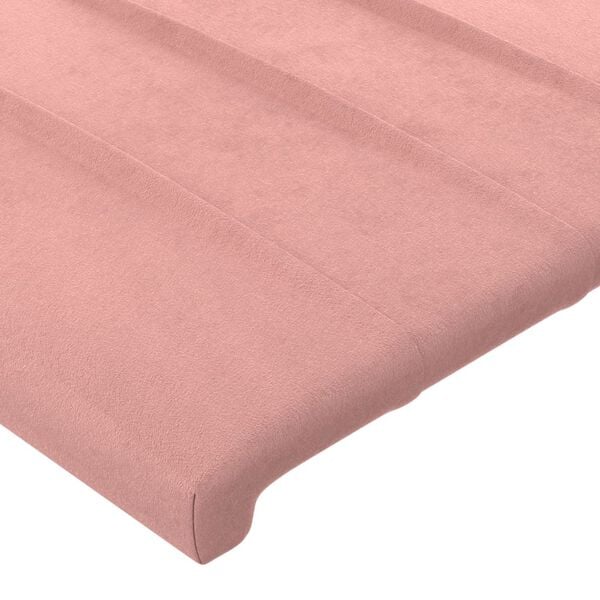 vidaXL Hoofdborden 2 st 80x5x78/88 cm fluweel roze