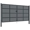 vidaXL Tuinpoort Antraciet 400x175 cm Staal