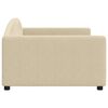 vidaXL Slaapbank 100x200 cm stof cr&egrave;mekleurig