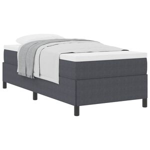 vidaXL Boxspringbed Donkergrijs 90 x 190 cm Fluweel