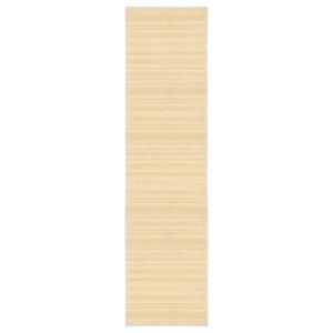 vidaXL Tapijt 80x300 cm bamboe naturel