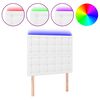 vidaXL Hoofdbord LED 90x5x118/128 cm kunstleer wit