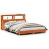 vidaXL Bedframe zonder matras massief grenenhout wasbruin 120x200 cm