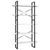 vidaXL Boekenkast met 5 schappen 100x30x175 cm grenenhout wit
