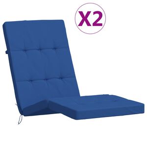 vidaXL Stoelkussens 2 st hoge rug oxford stof crèmekleurig, zitkussen, tuinstoelkussen, bankkussen, stoelkussen, tuinstoel kussen, rugkussen