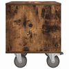 vidaXL Nachtkastje Gerookt eiken 40,5 x 40 x 48 cm Bewerkt hout