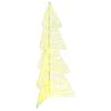 vidaXL Kerstboom met 160 LED Warmwit 150 cm Acryl