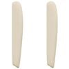 vidaXL Hoofdbord oor Cr&egrave;me 80 x 23 x 6 cm Stof