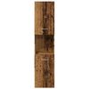 vidaXL Badkamerwandkast 30x30x130 cm bewerkt hout oud houtkleurig