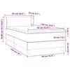 vidaXL Boxspring met matras stof lichtgrijs 90x190 cm