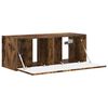 vidaXL TV Wandkast Gerookt eiken 78,5 x 31 x 29,5 cm Bewerkt hout