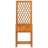 vidaXL Plantenbak met latwerk en schap 55x29,5x152 cm acaciahout