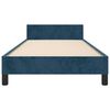 vidaXL Bedframe zonder matras 90x190 cm fluweel donkerblauw