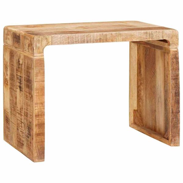 vidaXL Bijzettafel Bruin 60 x 35 x 46 cm Massief Mango Hout