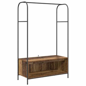 vidaXL Kledingrek Bruin Eiken 100 x 44 x 160 cm Bewerkt hout