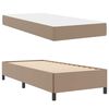 vidaXL Bedframe met matras Cappuccino 80 x 200 cm Stof