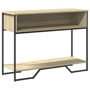 vidaXL Wandtafel 100x35x74,5 cm bewerkt hout sonoma eikenkleurig
