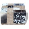 vidaXL Salontafel echt koeienleer 60x60x36 cm