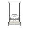vidaXL Hemelbedframe metaal grijs 120x200 cm