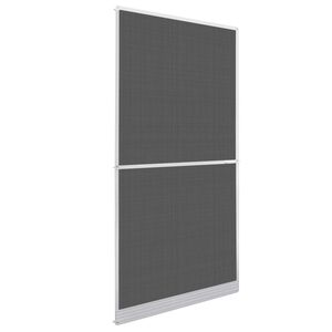 vidaXL Scharnierend Insectenscherm Wit en zwart 100 x 215 cm