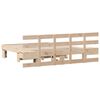 vidaXL Bedframe met hoofdeinde Bruin 120 x 190 cm Massief grenenhout