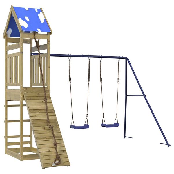 vidaXL Speelhuis geïmpregneerd grenenhout