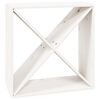 vidaXL Wijnkast 62x25x62 cm massief grenenhout wit