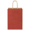 vidaXL Papieren zakken 50 st met hengsels 15x8x21 cm rood