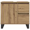 vidaXL Badkamerkast 65x33x60 cm bewerkt hout artisanaal eikenkleurig