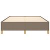 vidaXL Bedframe zonder matras stof taupe 140x200 cm