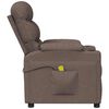 vidaXL Massagestoel stof taupe