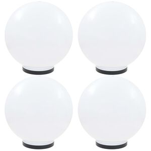 vidaXL LED-bollampen 4 st rond 40 cm PMMA