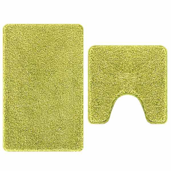 vidaXL Antislip Badmat Set 2 pcs Groen PP
