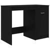 vidaXL Bureau 100x50x76 cm bewerkt hout zwart