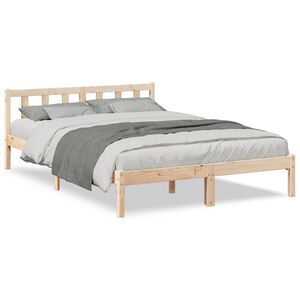 vidaXL Bedframe extra lang zonder matras massief grenenhout 160x220 cm
