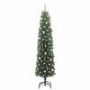 vidaXL Kunstkerstboom Groen 240 cm PVC en Staal en Kunststof