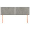 vidaXL Hoofdborden 2 st 72x5x78/88 cm fluweel lichtgrijs