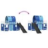 vidaXL Loftbed voor Kids Wit en Blauw 74,5 x 190 cm Metaal