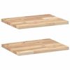 vidaXL Wandschappen 2 st zwevend 40x30x2 cm onbehandeld acaciahout