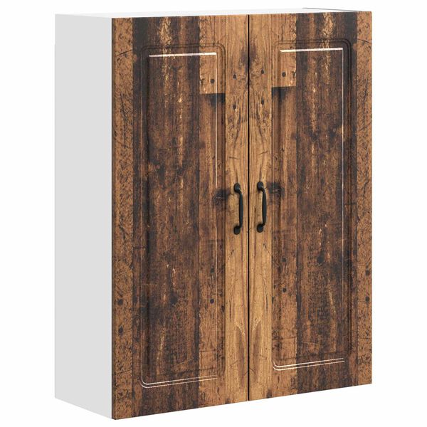 vidaXL Keukenkast Kalmar Oudhout 80 x 31 x 100 cm Bewerkt hout