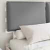 vidaXL Bedframe met Gevoerd Hoofdgedeelte Lichtgrijs 135 x 190 cm