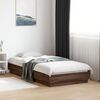 vidaXL Bedframe met LED-verlichting bruin eikenkleurig 90x190 cm