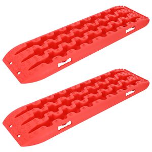 vidaXL Gripplaat 2 st Rood 106 x 30,5 x 7 cm Versterkt nylon