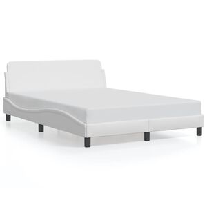 vidaXL Bedframe "Dover" kunstleer wit 120x200 cm