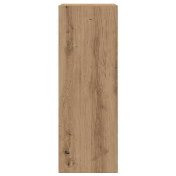 vidaXL Tv-meubelen 2 st 30,5x30x90 cm bewerkt hout artisanaal eiken