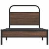 vidaXL Bedframe zonder matras bewerkt hout bruin eikenkleur 107x203 cm